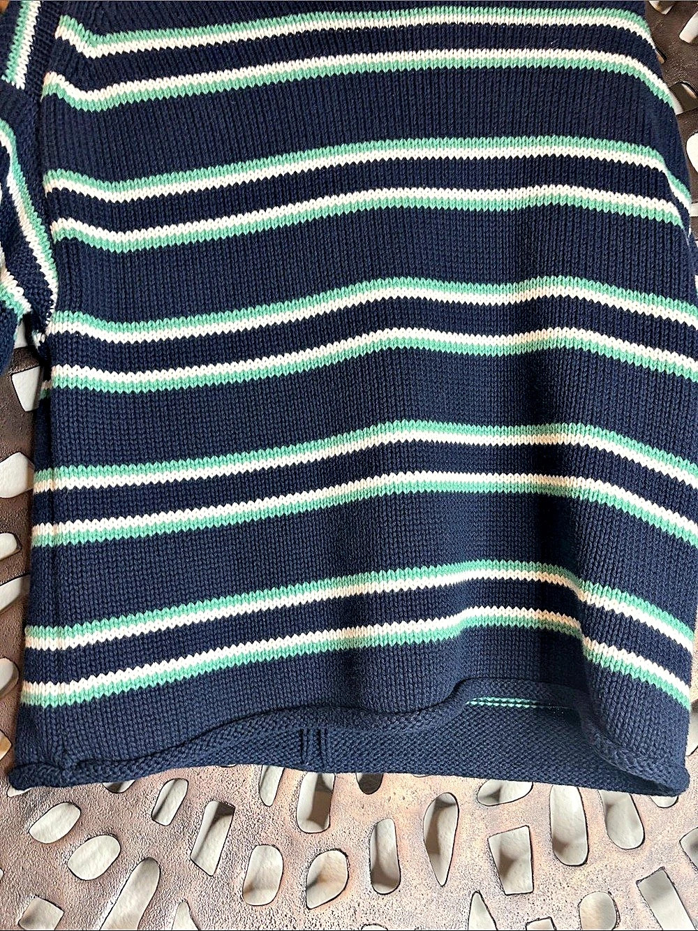 J.Crew Striped Cotton Rollneck Sweater Size XS - Picture 10 of 12